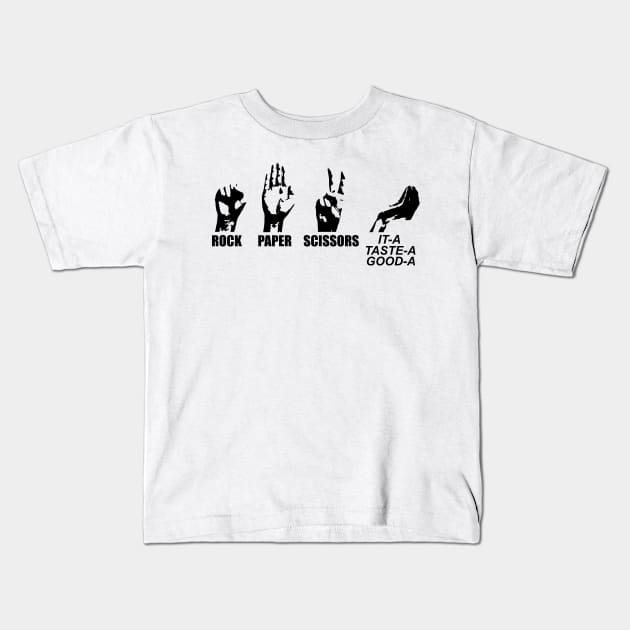 Rock Paper Scissors Italian 6 Kids T-Shirt by giovanniiiii